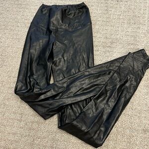 Leather leggings